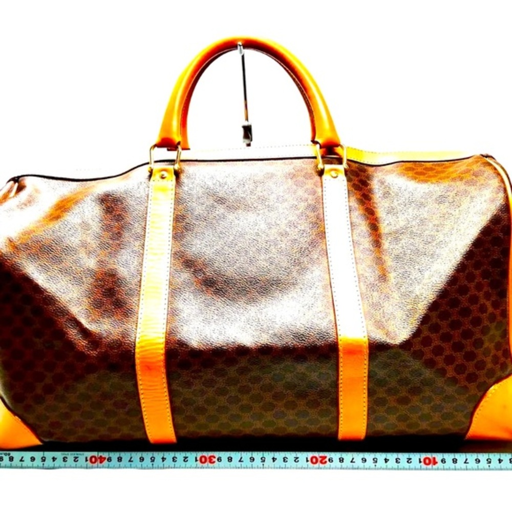 Celine Boston Bag in Excellent Conditionion PVC BROWN COLOR
